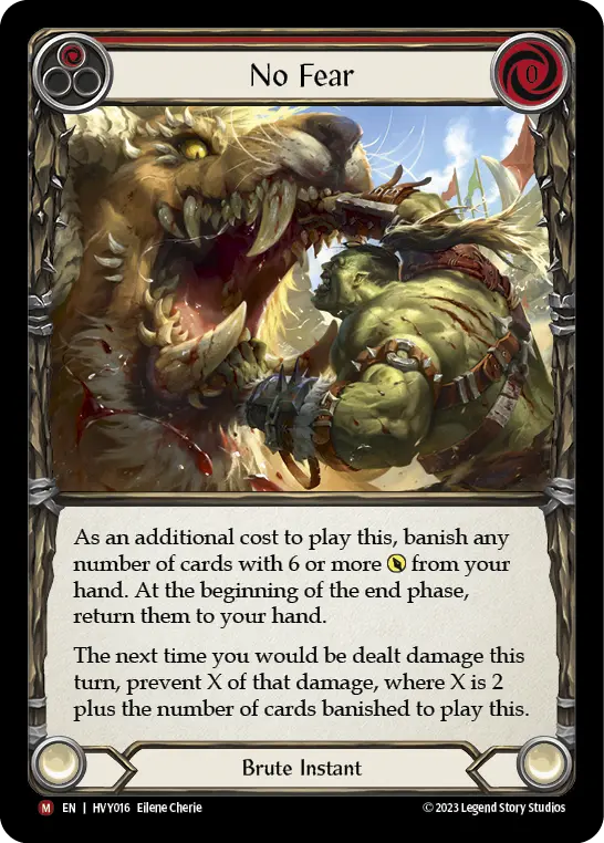 No Fear — Rainbow Foil