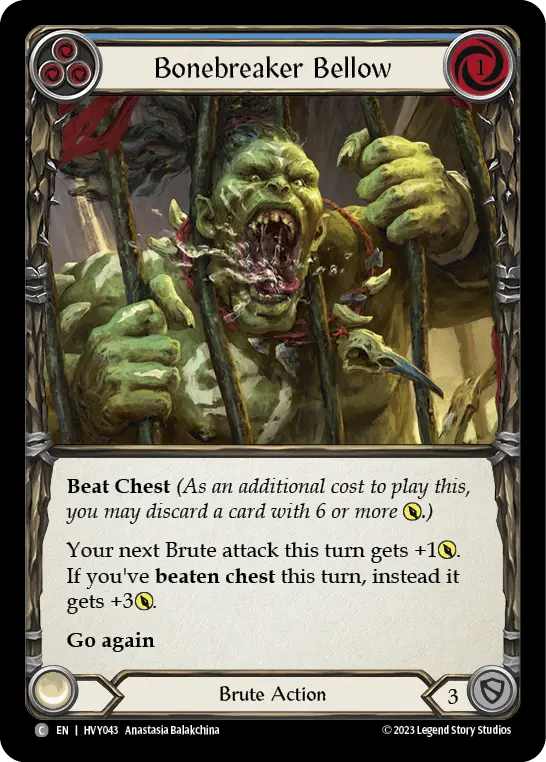 Bonebreaker Bellow — Rainbow Foil