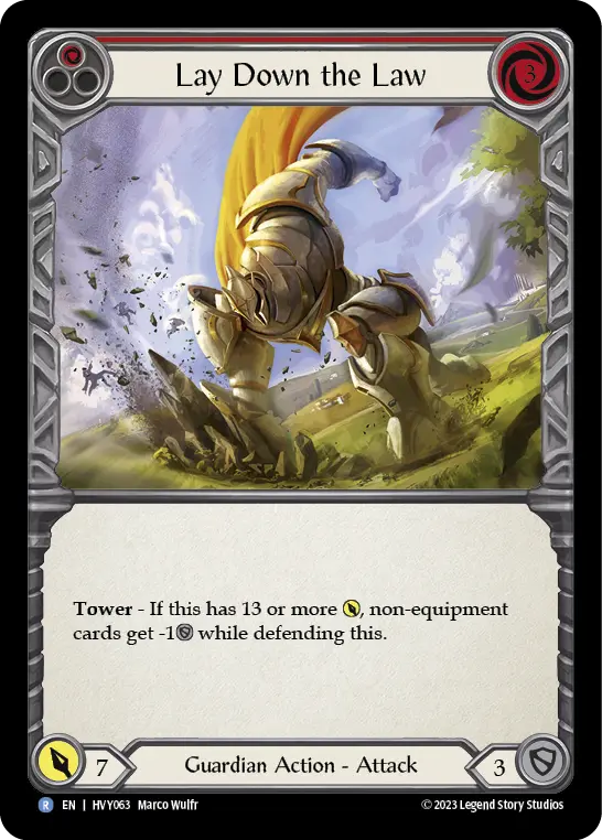 Lay Down the Law — Rainbow Foil