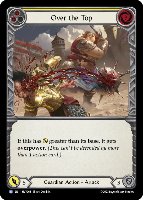 Over the Top — Rainbow Foil