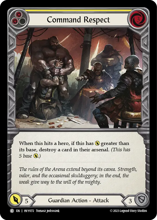 Command Respect — Rainbow Foil