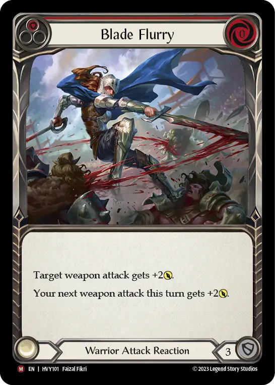 Blade Flurry — Rainbow Foil