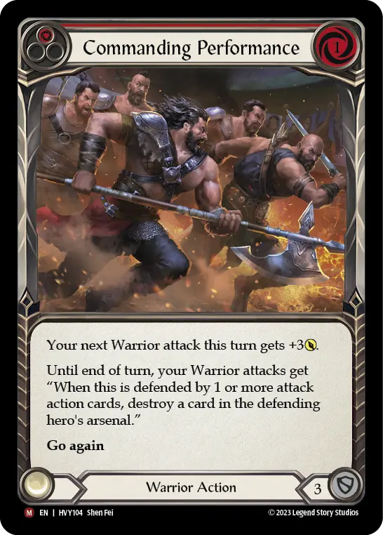 Commanding Performance — Rainbow Foil