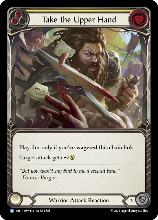 Take the Upper Hand — Rainbow Foil