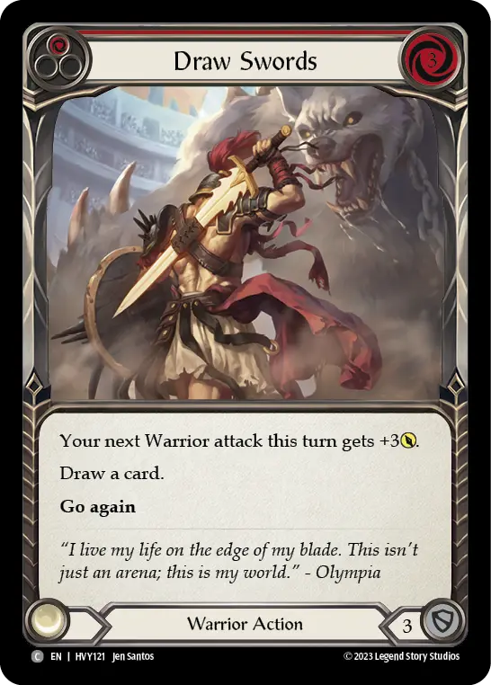 Draw Swords — Rainbow Foil