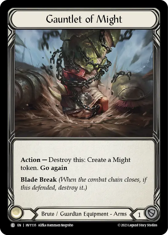 Gauntlet of Might — Cold Foil