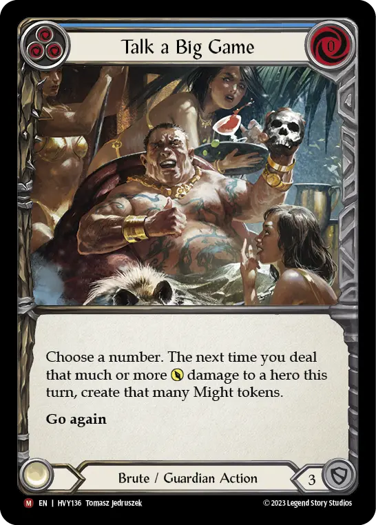 Talk a Big Game — Rainbow Foil