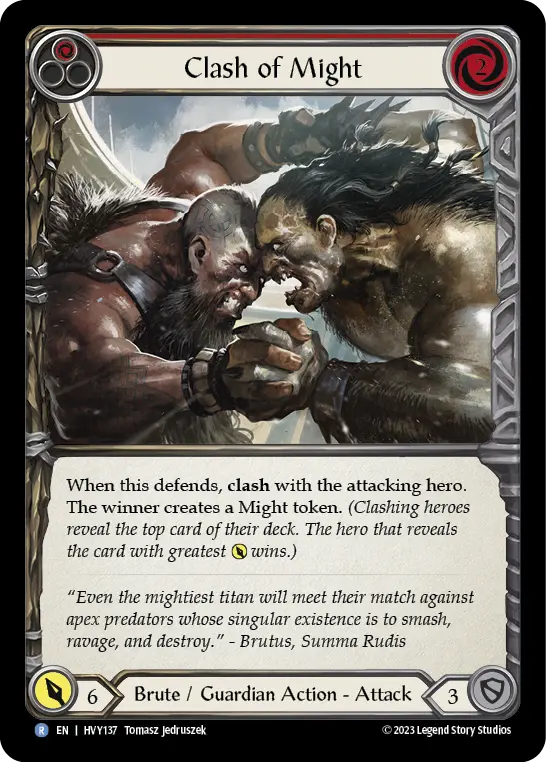 Clash of Might — Rainbow Foil