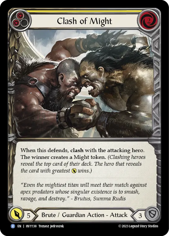 Clash of Might — Rainbow Foil