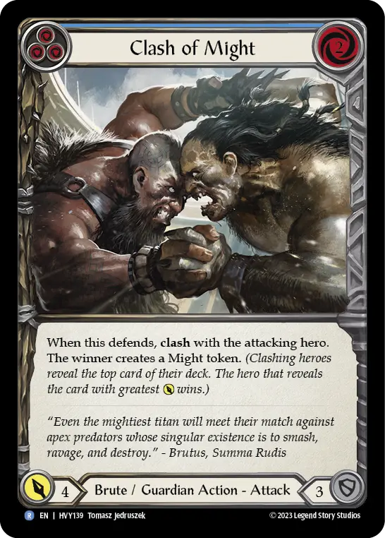 Clash of Might — Rainbow Foil
