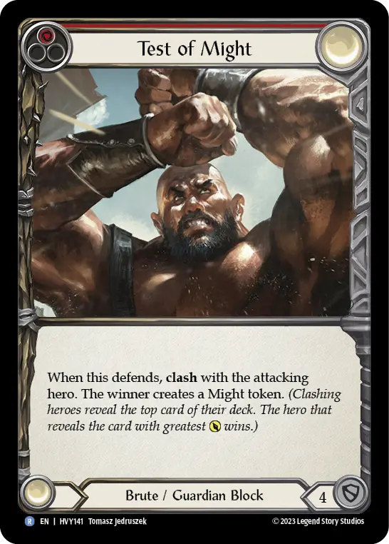 Test of Might — Rainbow Foil