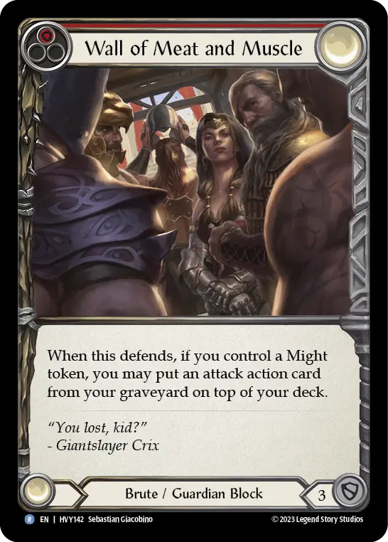 Wall of Meat and Muscle — Rainbow Foil