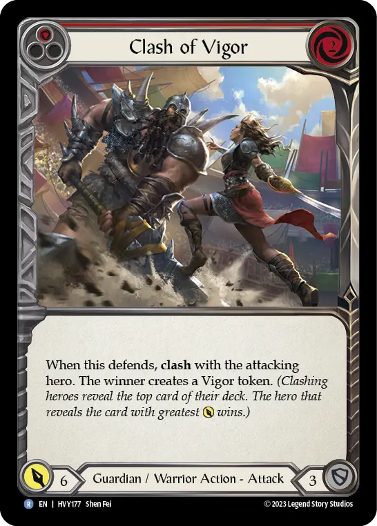 Clash of Vigor — Rainbow Foil