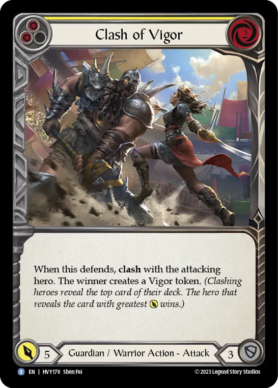 Clash of Vigor — Rainbow Foil