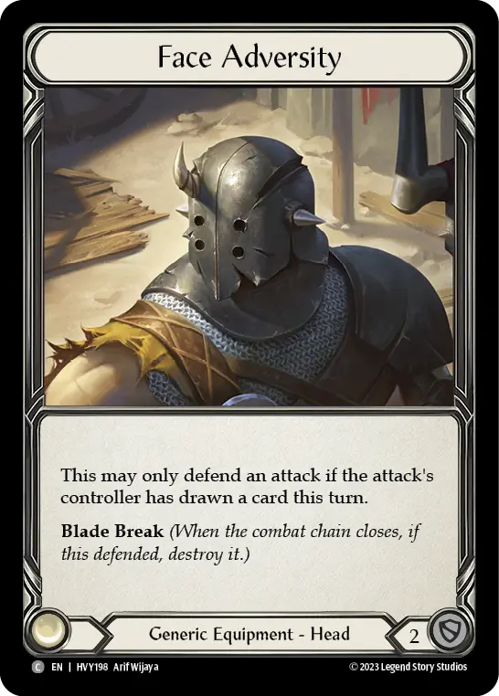 Face Adversity — Cold Foil