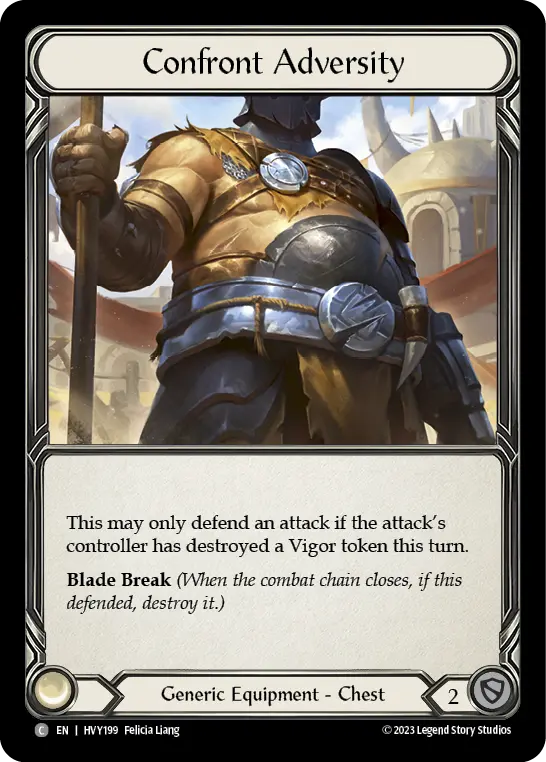 Confront Adversity — Cold Foil