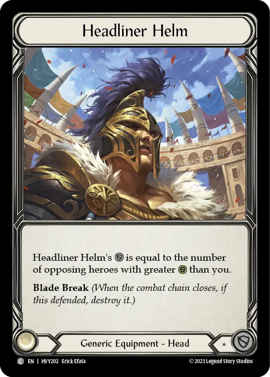Headliner Helm — Cold Foil
