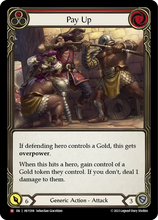 Pay Up — Rainbow Foil