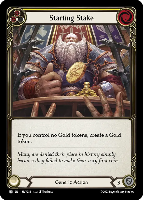 Starting Stake — Rainbow Foil