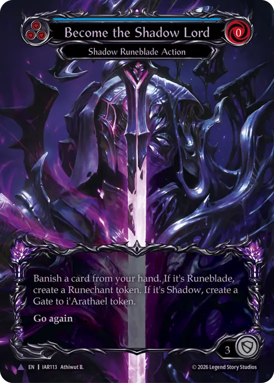 Become the Shadow Lord — Cold Foil