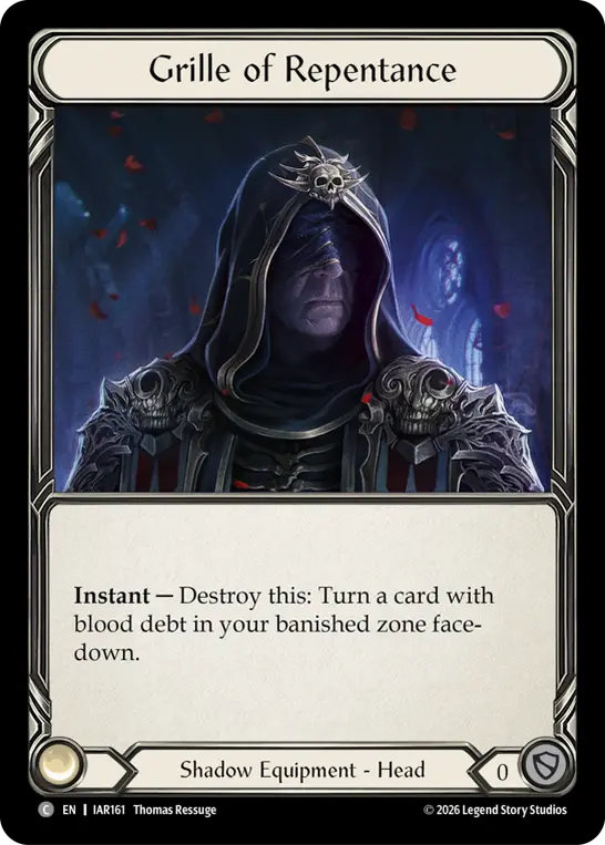 Grille of Repentance — Pre-release - Usurp the Shadow Throne — Cold Foil