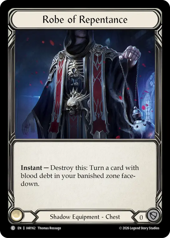 Robe of Repentance — Pre-release - Usurp the Shadow Throne — Cold Foil