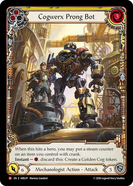 Cogwerx Prong Bot (Yellow) [RF]