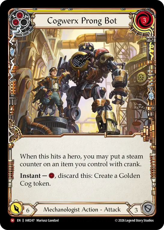 Cogwerx Prong Bot (Yellow) [Regular]