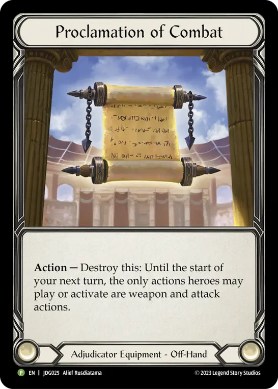 Proclamation of Combat