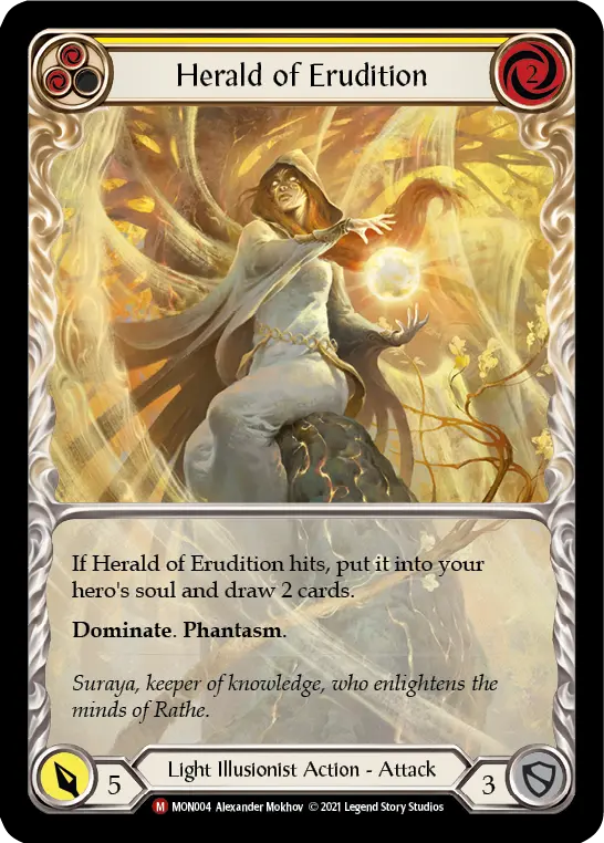 Herald of Erudition — Monarch — Extended Art — Rainbow Foil
