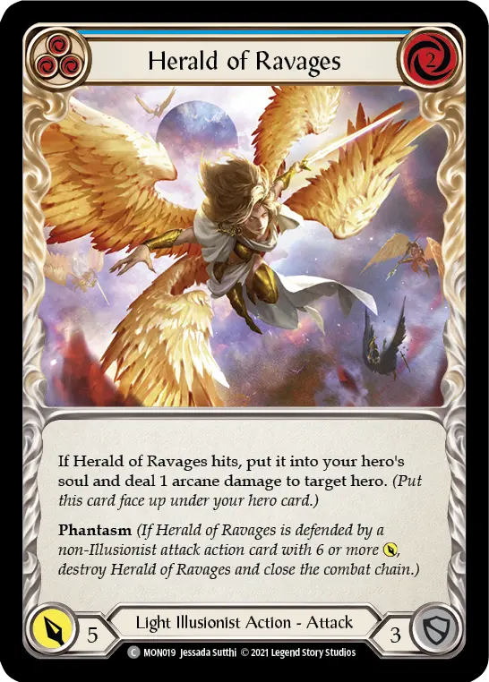 Herald of Ravages — Monarch — Rainbow Foil
