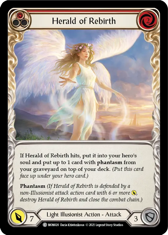 Herald of Rebirth — Monarch — Rainbow Foil