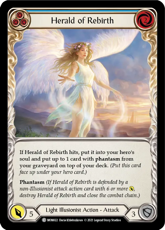 Herald of Rebirth — Monarch — Rainbow Foil