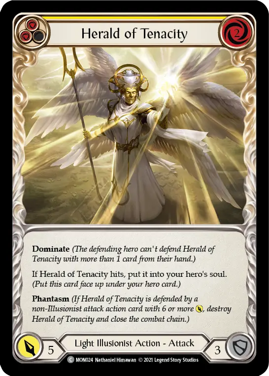 Herald of Tenacity — Monarch — Rainbow Foil