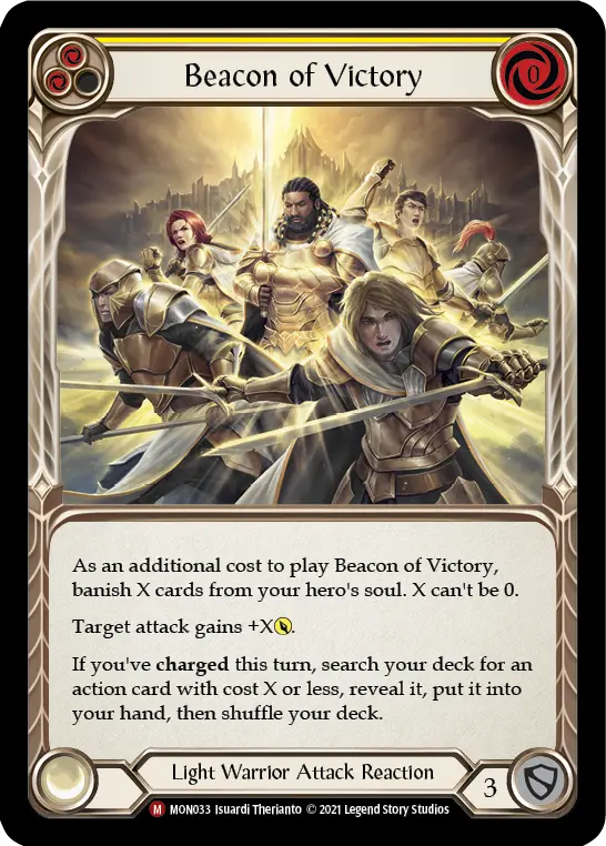 Beacon of Victory — Monarch — Rainbow Foil