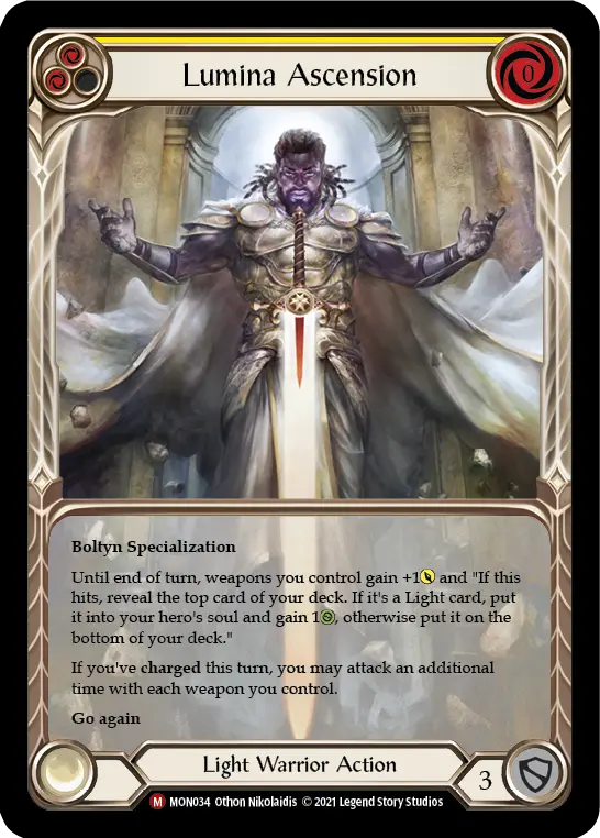 Lumina Ascension — Monarch — Extended Art — Rainbow Foil