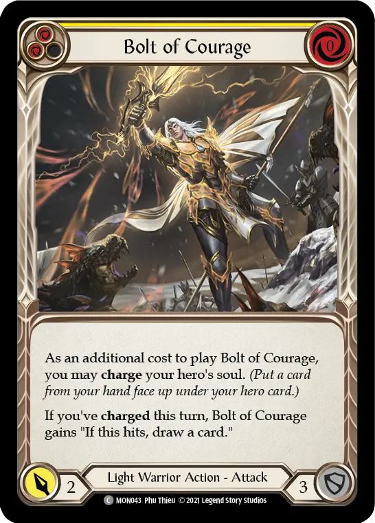 Bolt of Courage — Monarch — Rainbow Foil