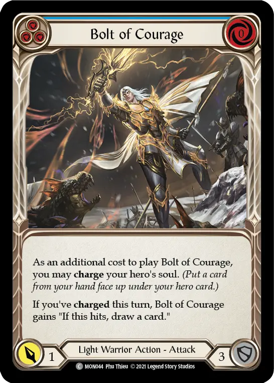 Bolt of Courage — Monarch — Rainbow Foil