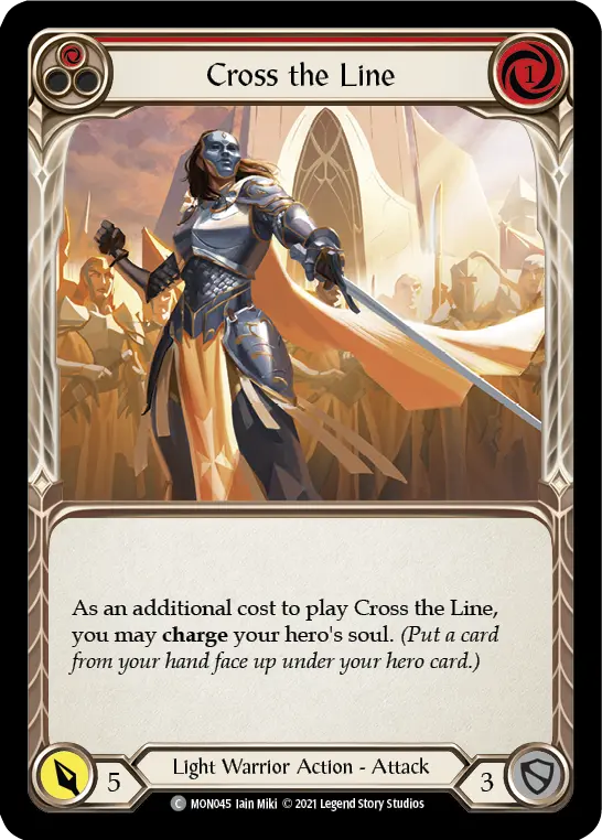 Cross the Line — Monarch — Rainbow Foil