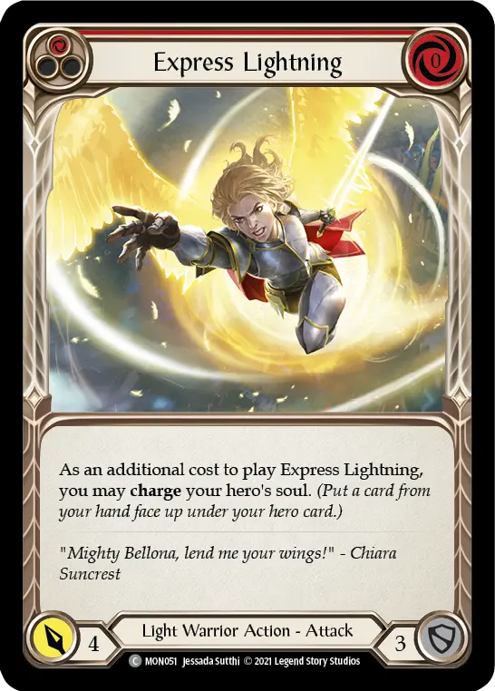 Express Lightning — Monarch — Rainbow Foil