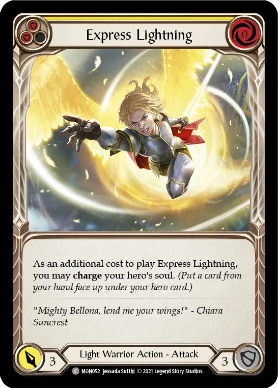 Express Lightning — Monarch — Rainbow Foil