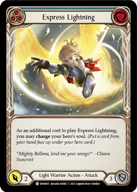 Express Lightning — Monarch — Rainbow Foil
