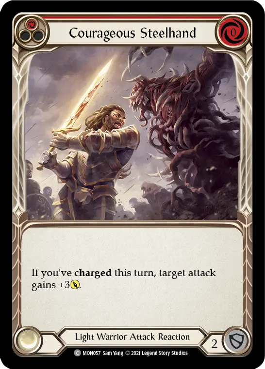Courageous Steelhand — Monarch — Rainbow Foil