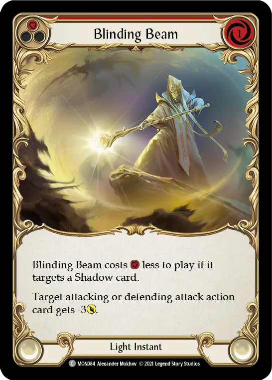 Blinding Beam — Monarch — Rainbow Foil