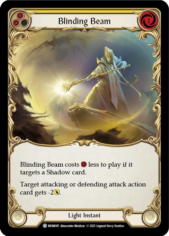 Blinding Beam — Monarch — Rainbow Foil