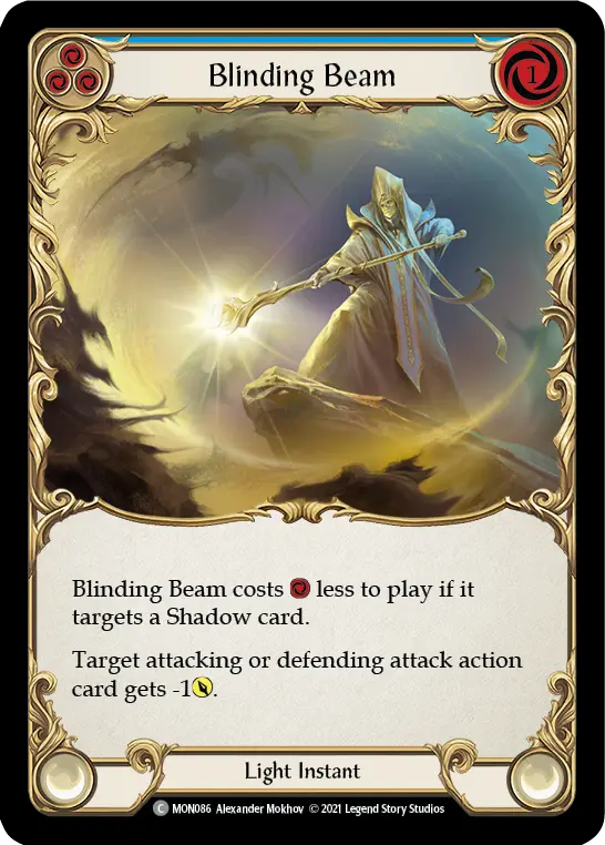 Blinding Beam — Monarch — Rainbow Foil