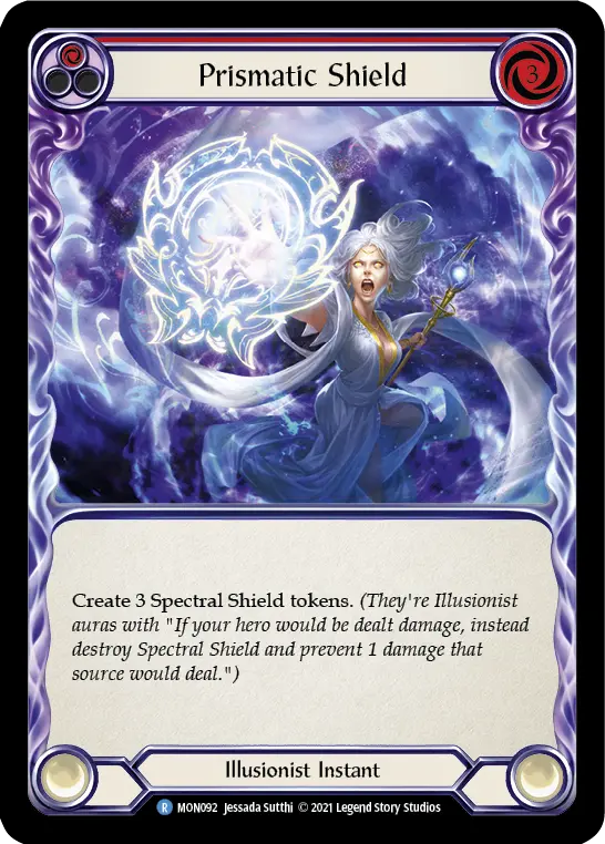 Prismatic Shield — Monarch — Rainbow Foil