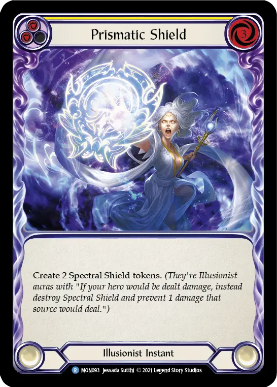 Prismatic Shield — Monarch — Rainbow Foil