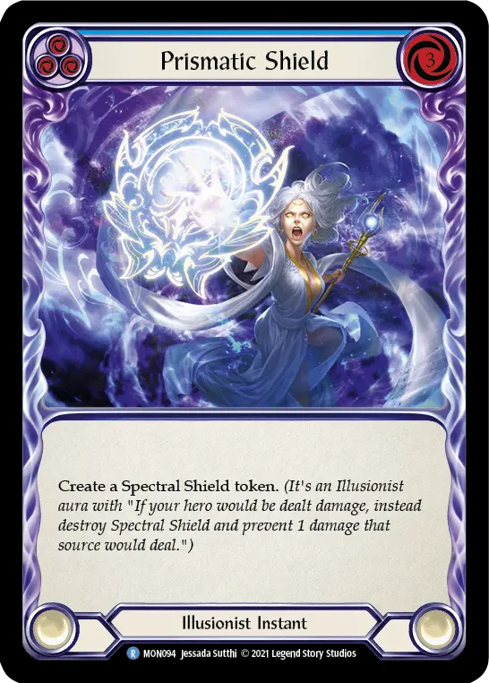 Prismatic Shield — Monarch — Rainbow Foil