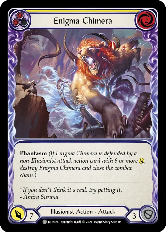 Enigma Chimera — Monarch — Rainbow Foil